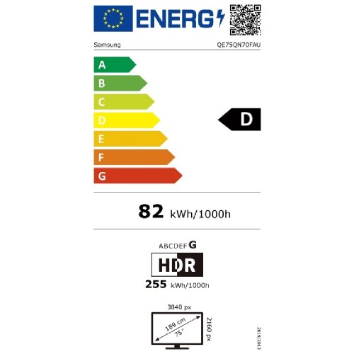 TV UHD  QE75QN70FAUXXH NEO QLED SMART AI 100Hz